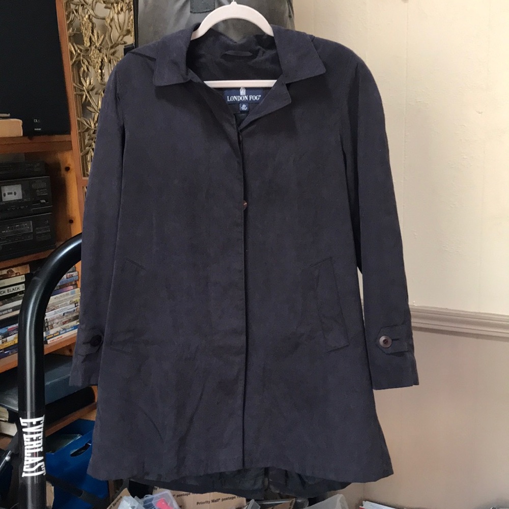 London Fog Hood Trench Coat